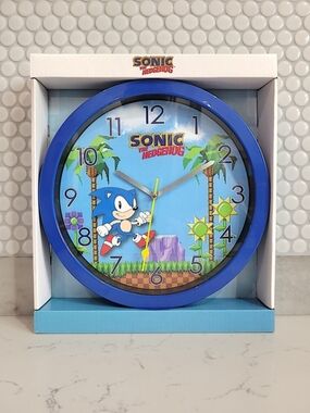 Sonic the Hedgehog Blue Wall Clock - Licensed Gaming Clock